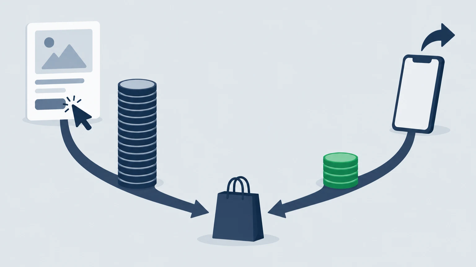 Comparação entre o custo por venda do anúncio patrocinado e o da comissão de afiliado